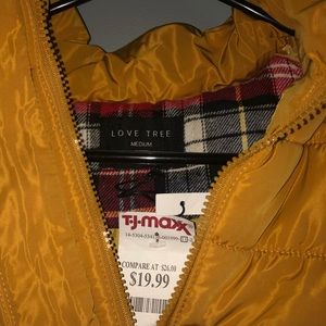 Brand New Mustard Winter/Fall Vest